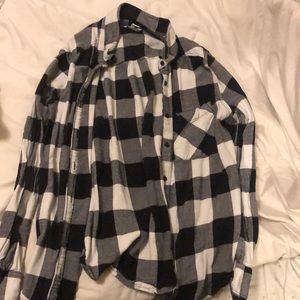 Black and white flannel